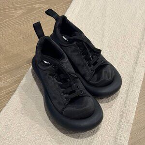 Enfold Designer Japanese Chunky Boots/Sneakers in Black, Unisex, Womens US 8